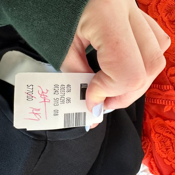 A.L.C. SLeeveless Bodycon Midi Dress Black w/ White Contrast On Shoulder Sz M - Picture 4 of 10